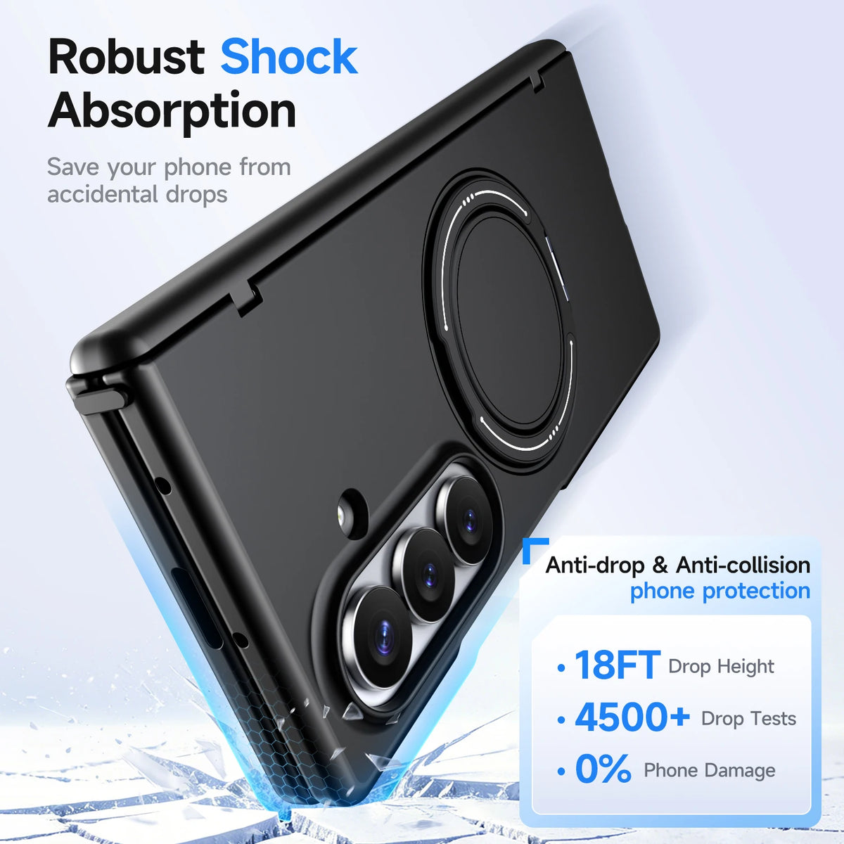 Shockproof Hinge Protection Case with Auto-Closure for Samsung Galaxy Z Fold 7