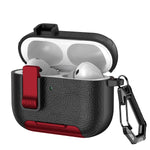 Premium Leather Protective Case with Secure Lock for AirPods Pro 3