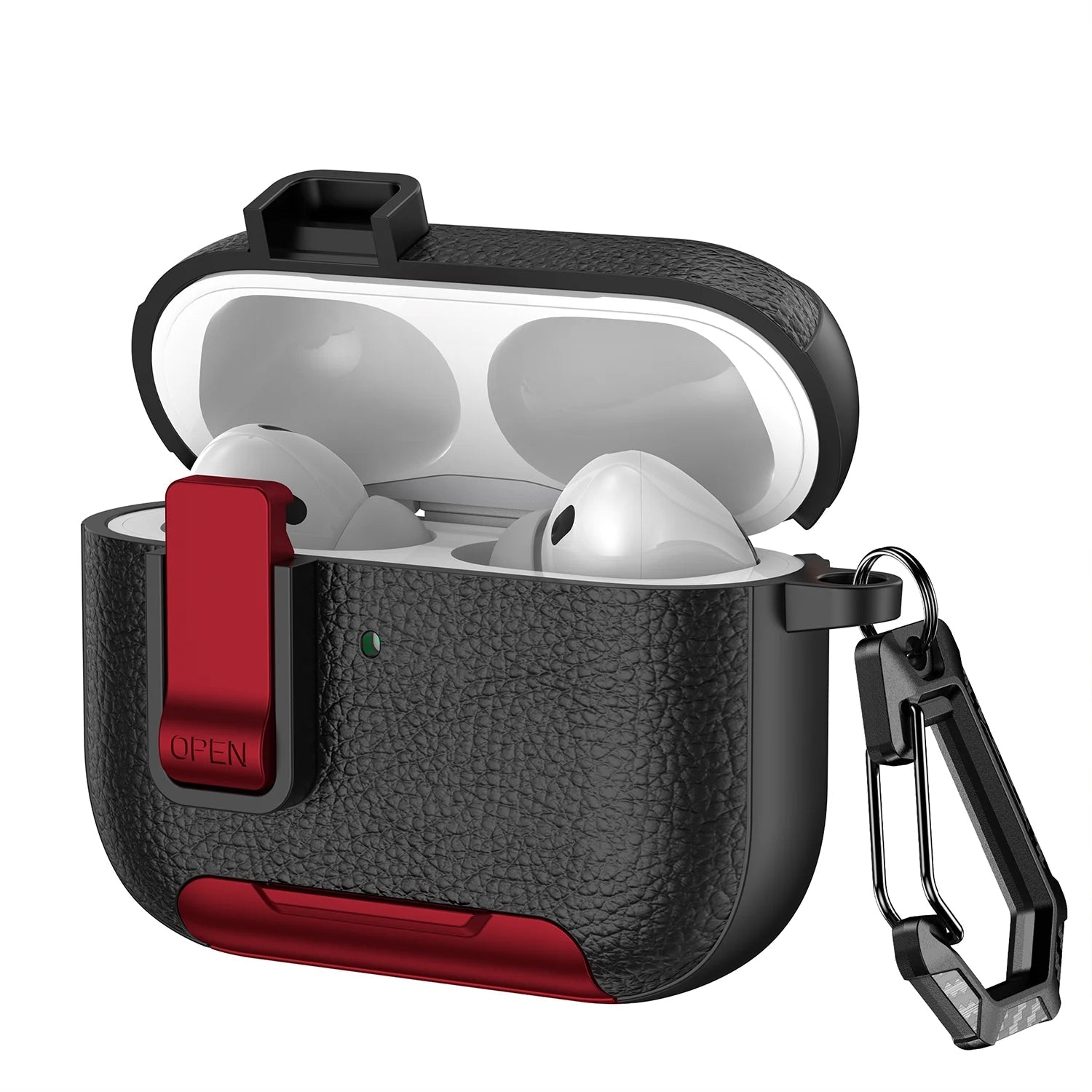 Premium Leather Protective Case with Secure Lock for AirPods Pro 3