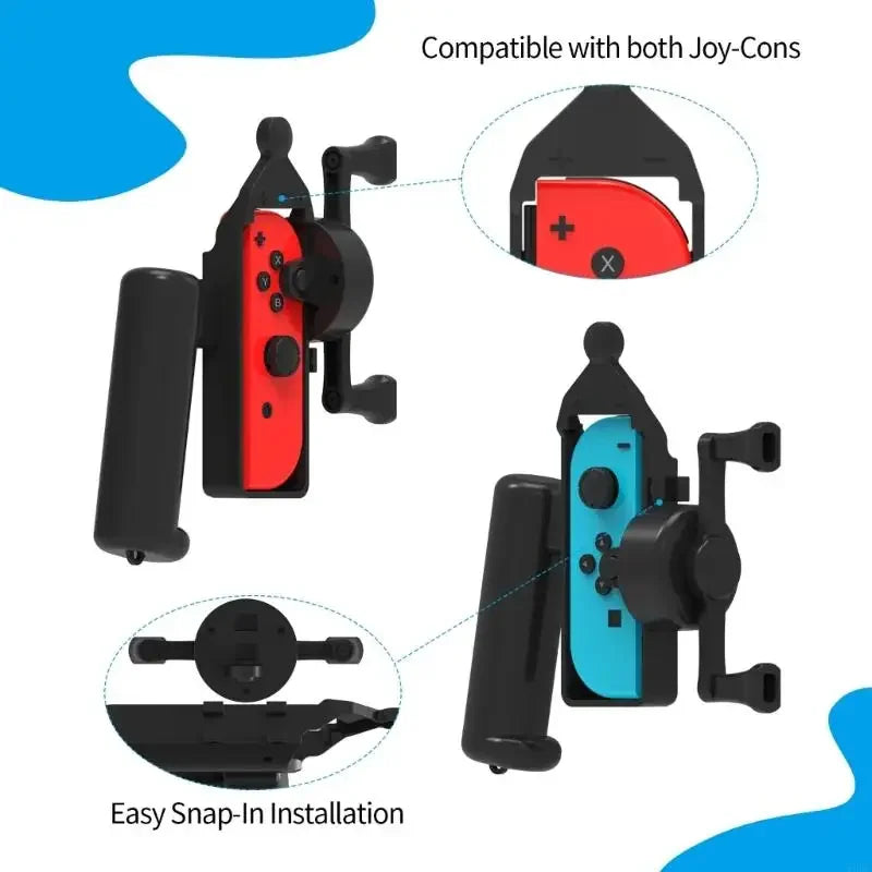 Nintendo Switch Fishing Rod Hand Grip with Rotating Reel