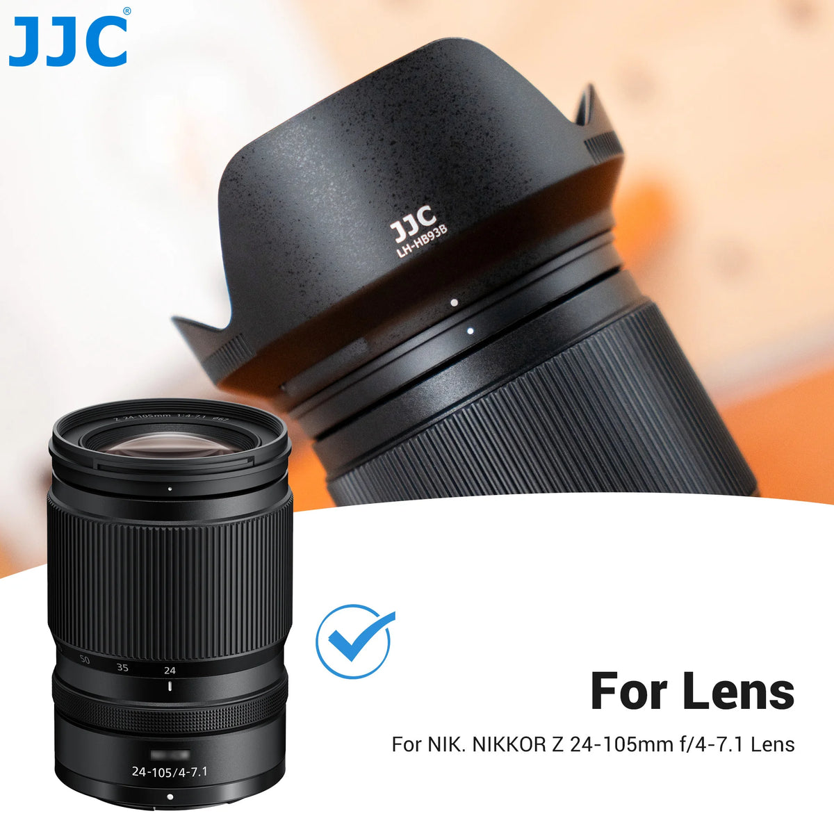 JJC Reversible Petal Lens Hood HB-93B