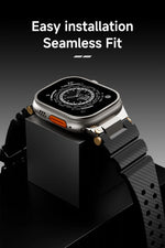 Heavy-Duty Silicone Watch Strap for Apple Watch