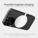 Aramid Fiber MagSafe Case with Wireless Charging for iPhone 15 Series