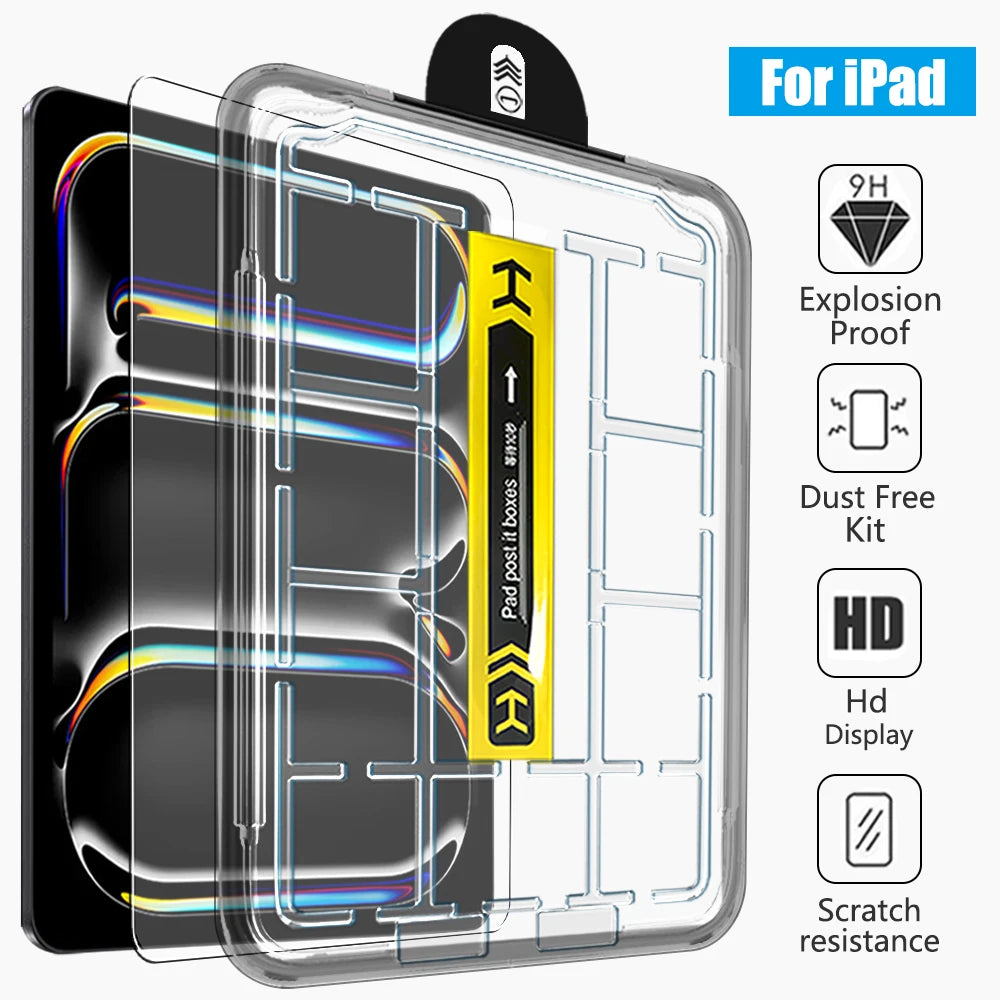 Tempered Glass Screen Protector with Snap-Fit Alignment Frame for iPad (11th Generation)
