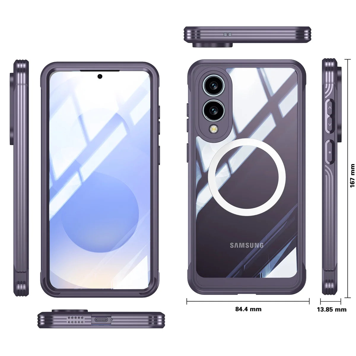 360° Magnetic Case for Samsung Galaxy S25 Edge