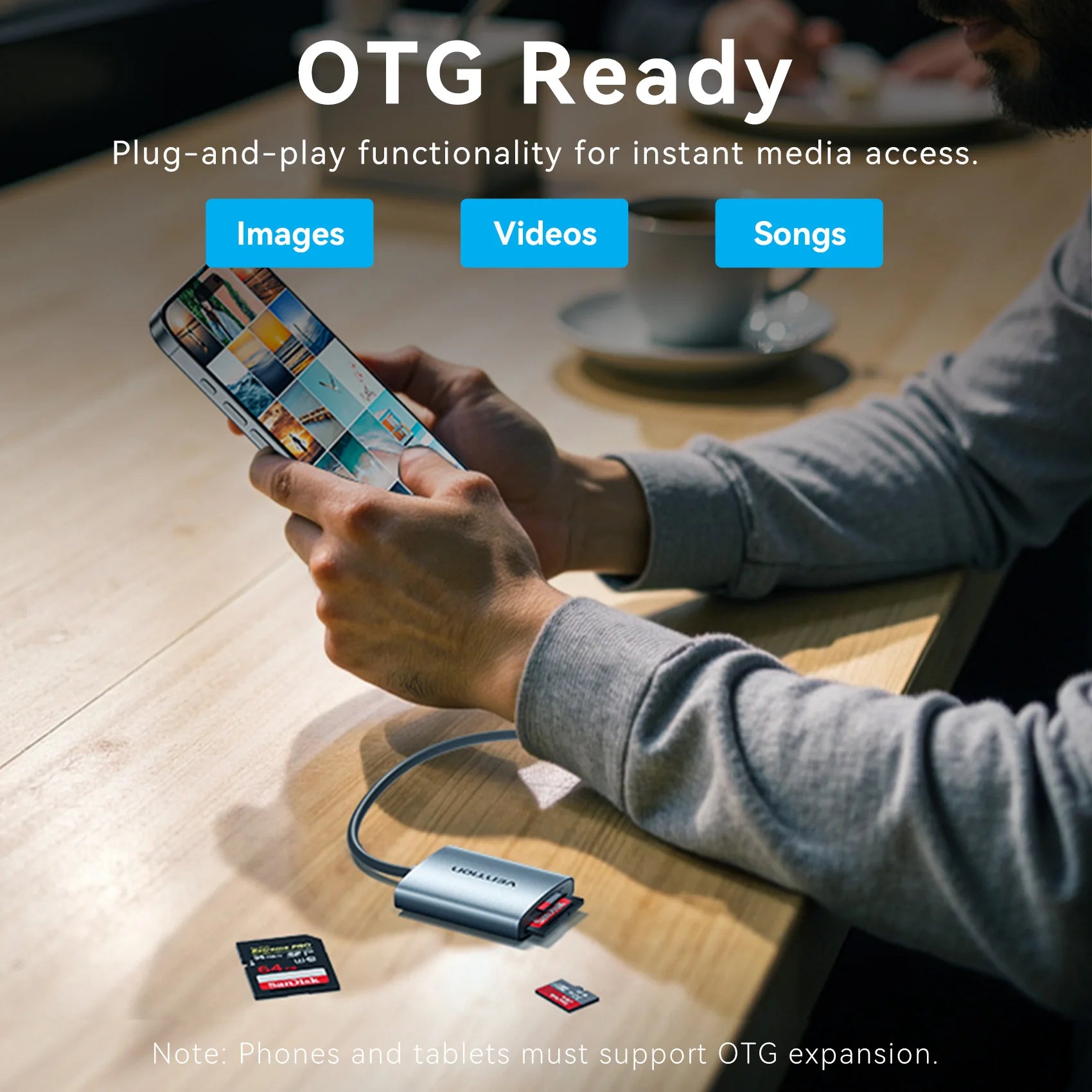 Vention SD 4.0 High-Speed Card Reader