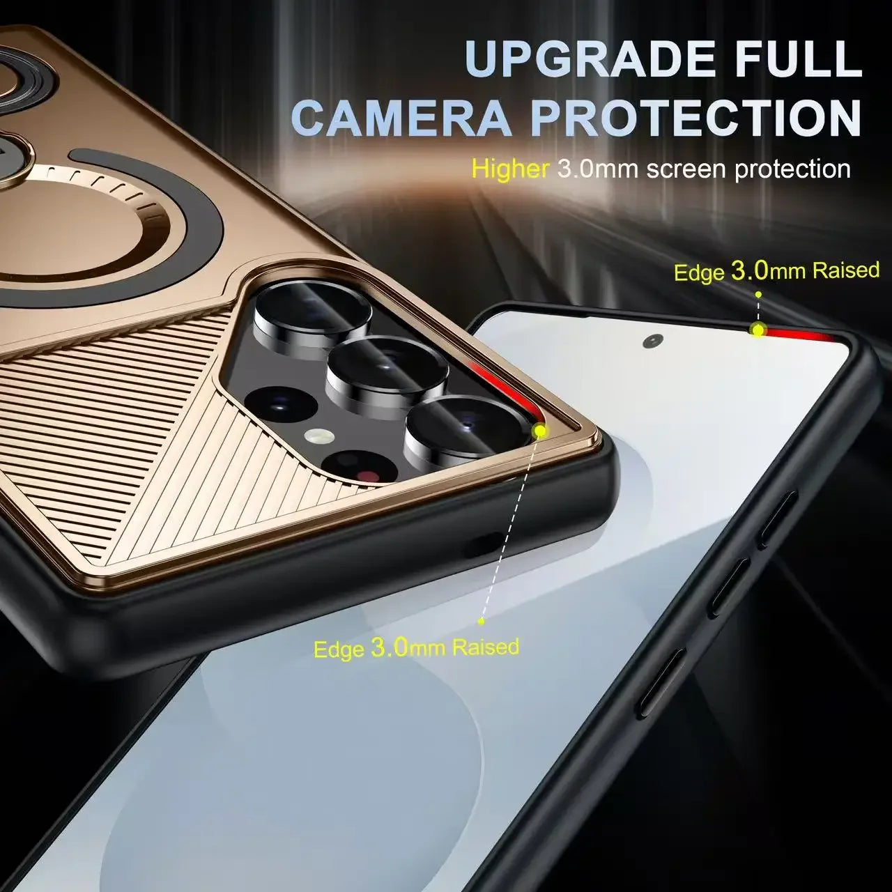 Armor Shockproof Magnetic Case with Stand Bracket for Samsung Galaxy S25 Series