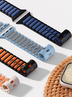 Silicone Quick-Release Band with Segmented Link Design for Apple Watch