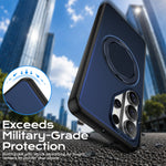 Shockproof Magnetic Case with 360° Holder for Samsung Galaxy S26 Series