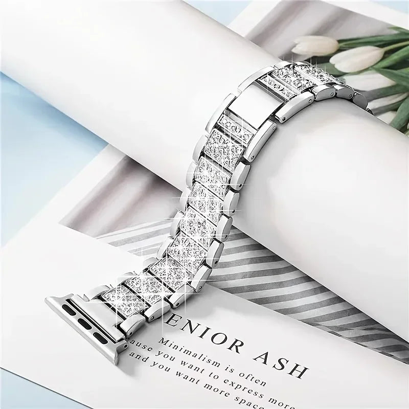 Luxury Diamond Bling Metal Bracelet for Apple Watch