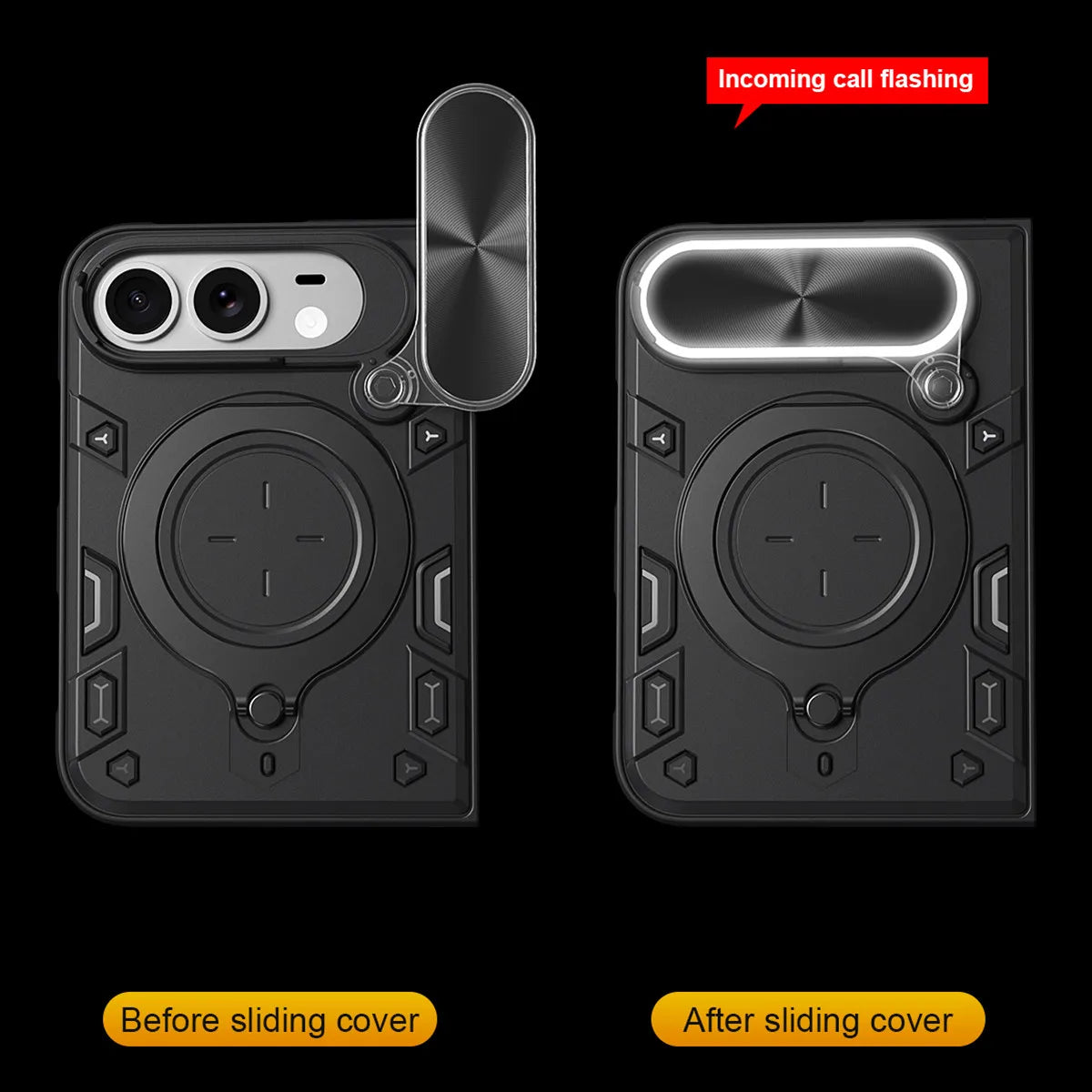 Shockproof MagSafe Case with 360° Rotatable Ring Stand for iPhone Duo