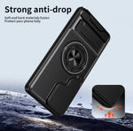 Samsung Galaxy S25 Series Protective Case with Lens Guard & Ring Stand