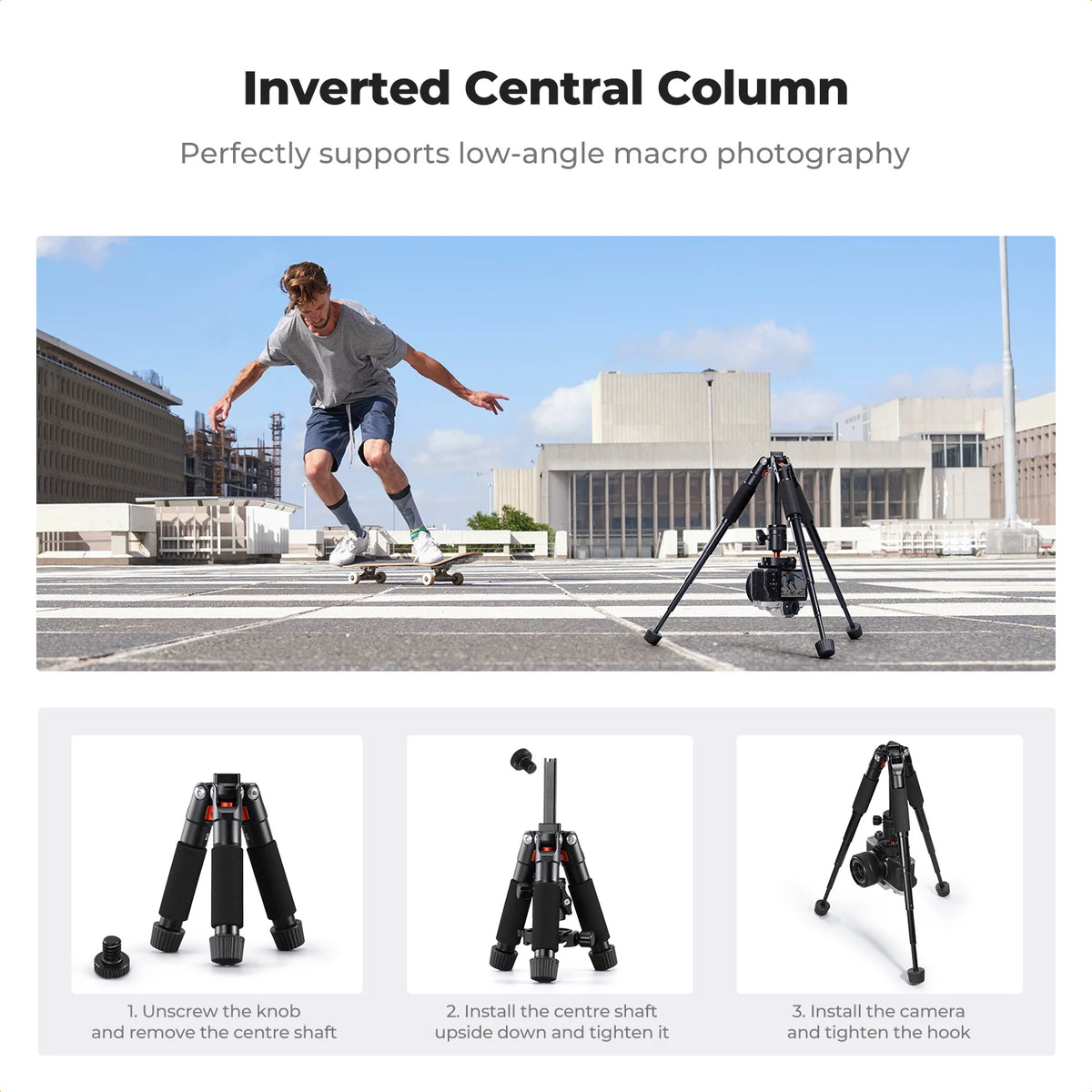 K&F Concept 21.6" Mini Desk Tripod with Ball Head