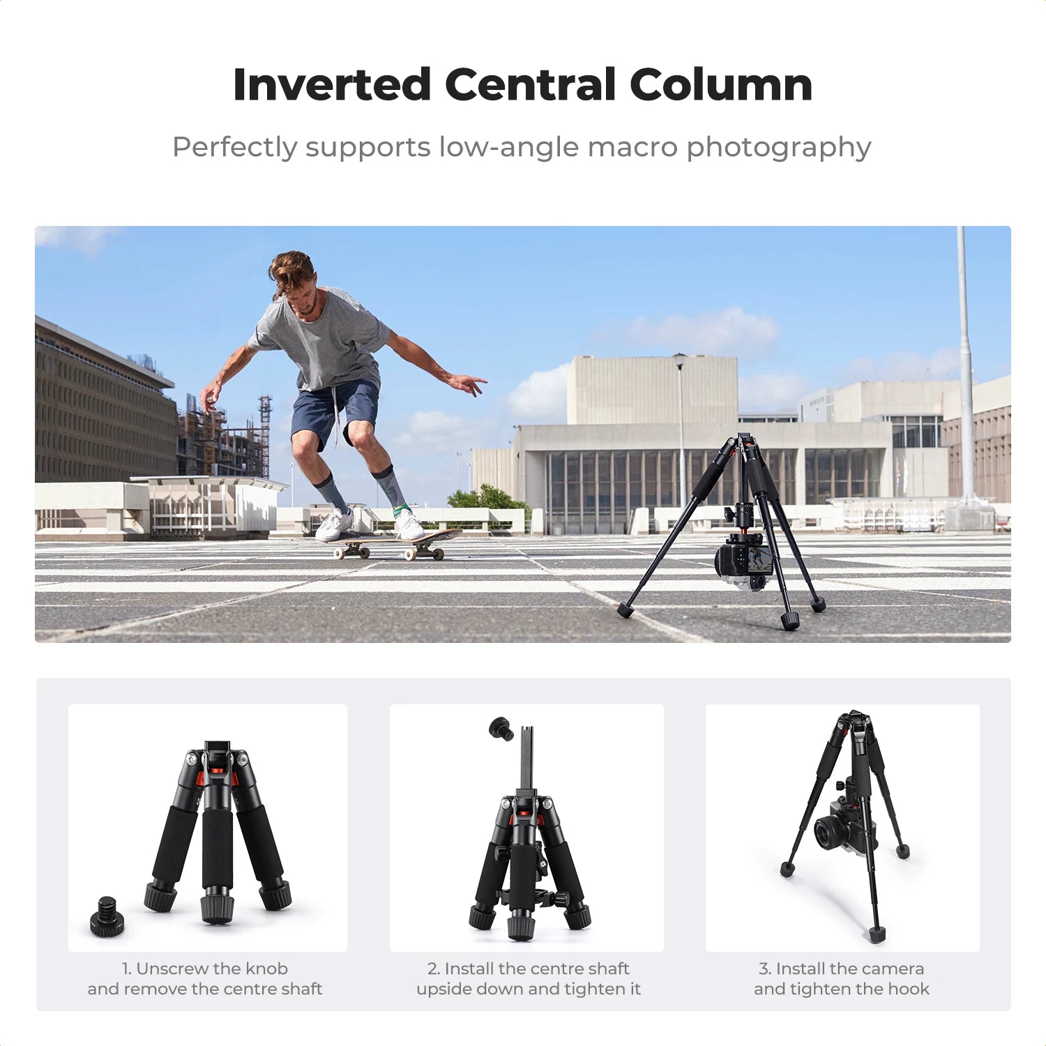 K&F Concept 21.6" Mini Desk Tripod with Ball Head