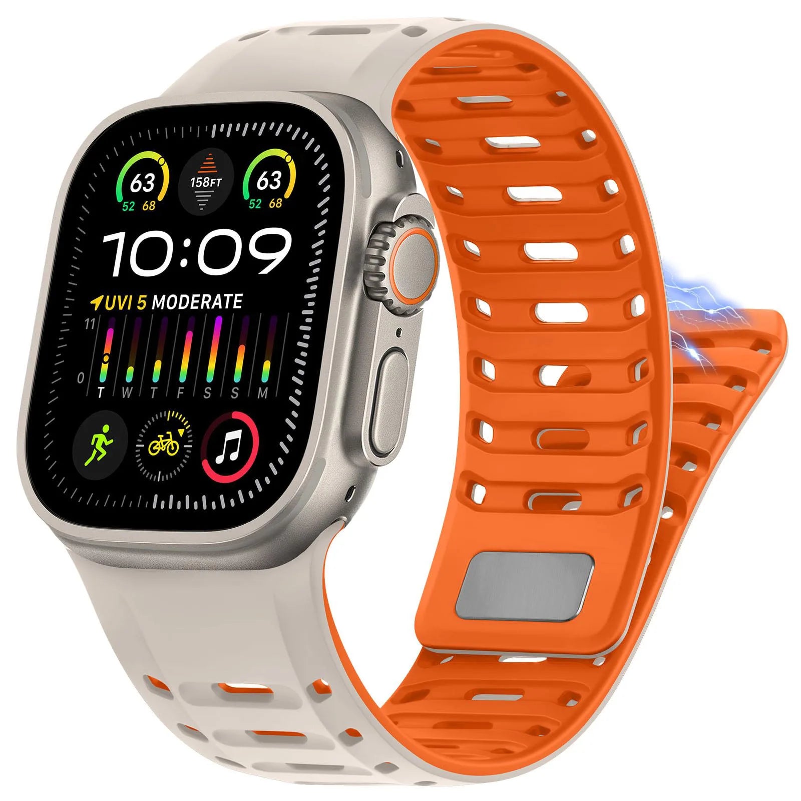 Sport Silicone Magnetic Strap for Apple Watch
