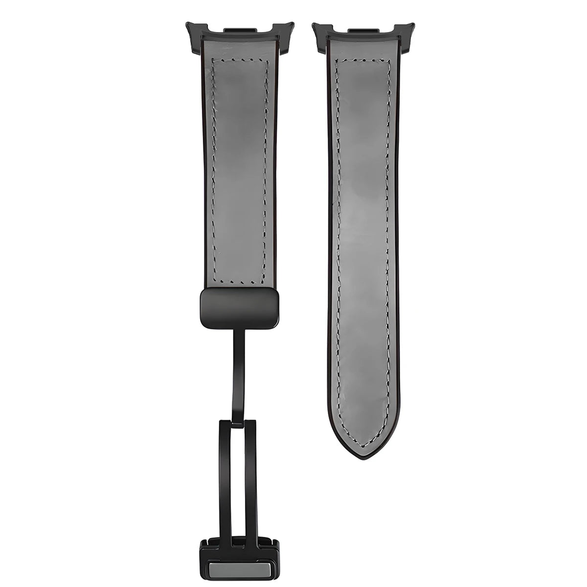 Hybrid Leather Silicone Bracelet for Samsung Galaxy Watch 8 / Galaxy Watch 8 Classic