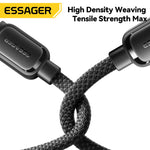 Essager 100W USB-C PD Magnetic Charging Cable With Anti-Winding Cord