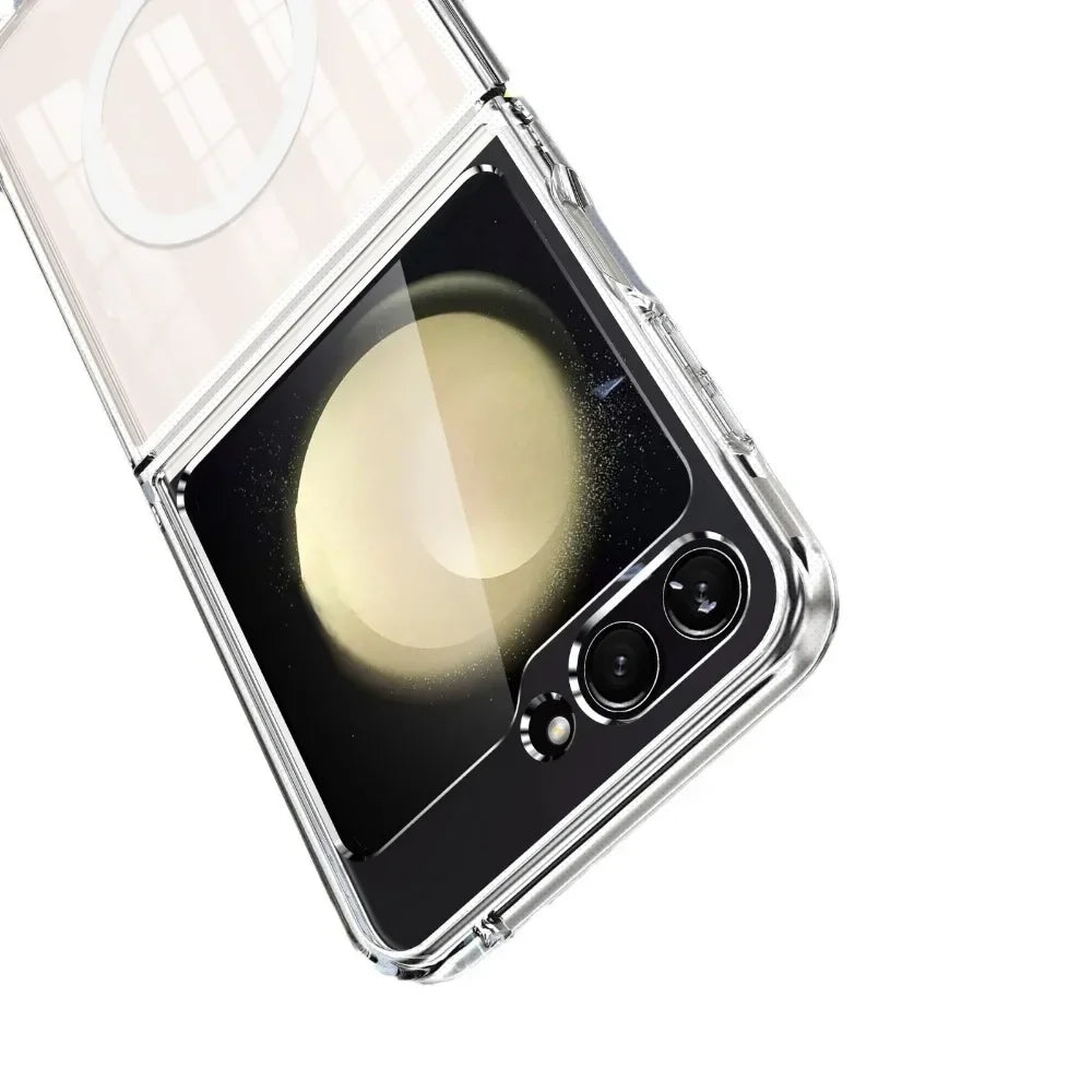 Clear Magnetic Shockproof Case for Samsung Galaxy Z Flip 5