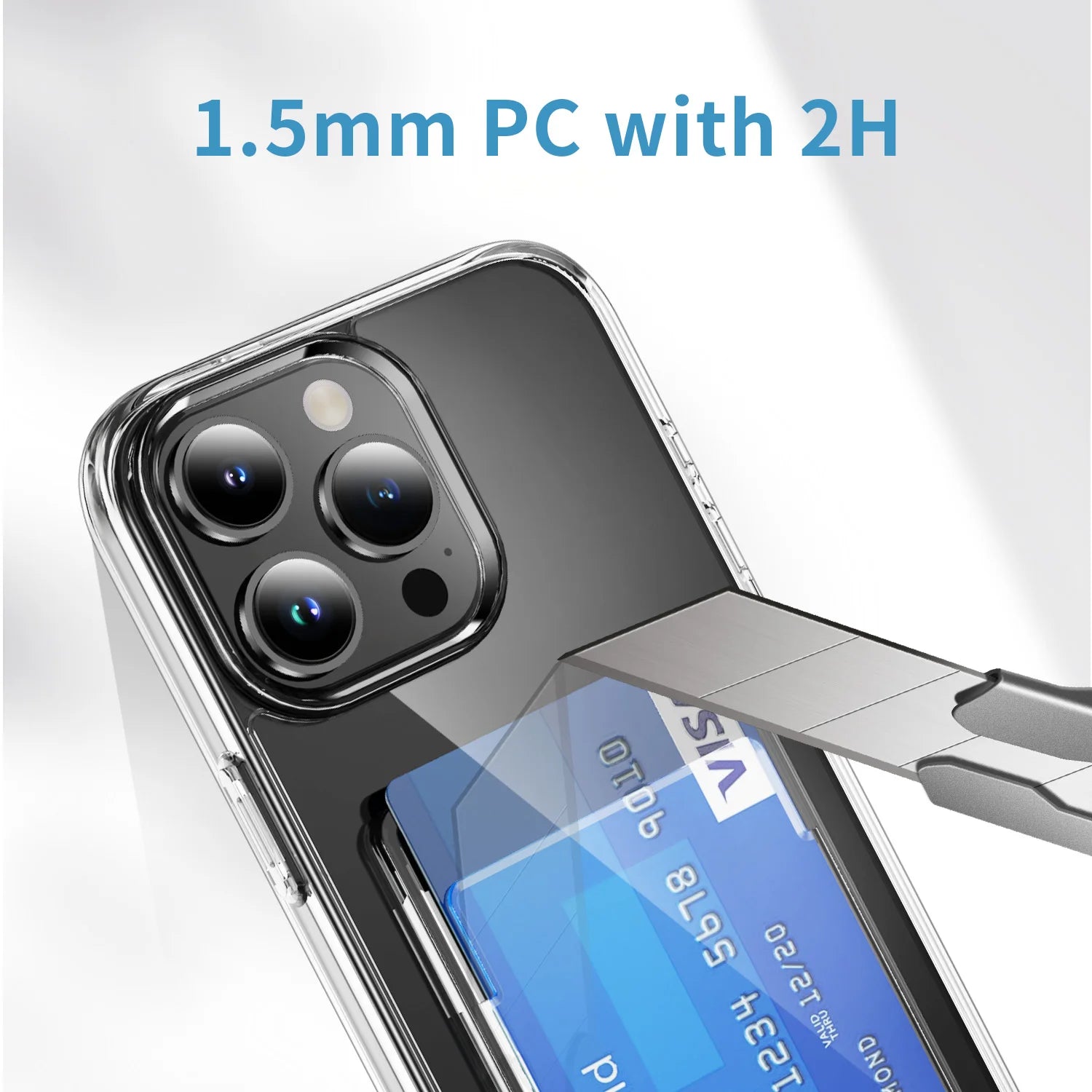 Crystal Clear Acrylic Phone Case for iPhone 15 Series