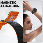 Magnetic Clasp Segmented Link Watch Band for Samsung Galaxy Watch 9