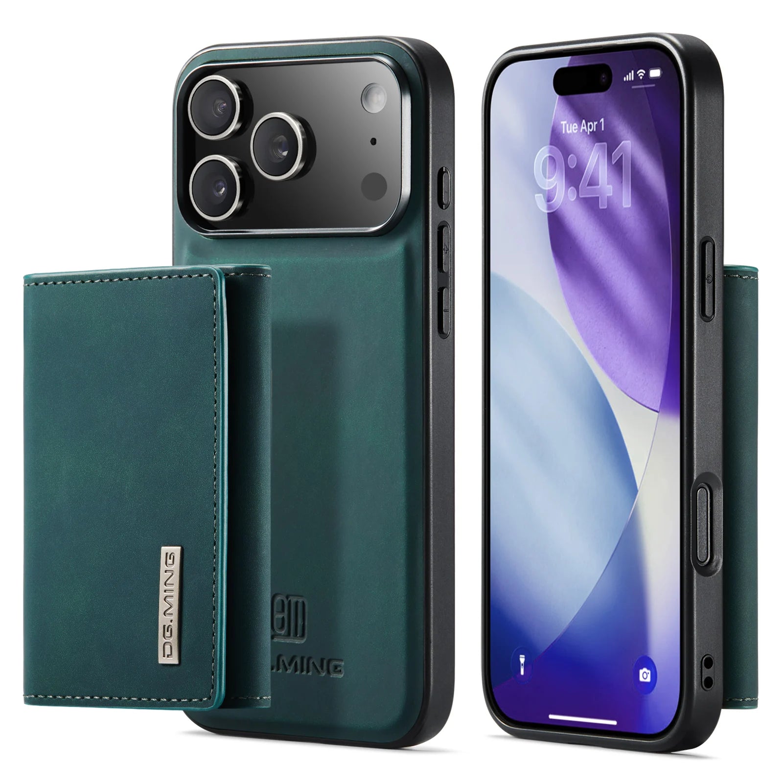 Luxury 2-in-1 Detachable Magnetic Leather Wallet Cover with Card Slots for iPhone 17 Series