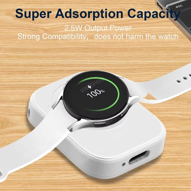 VIKEFON Magnetic USB-C Portable Charger for Samsung Galaxy Watch 7