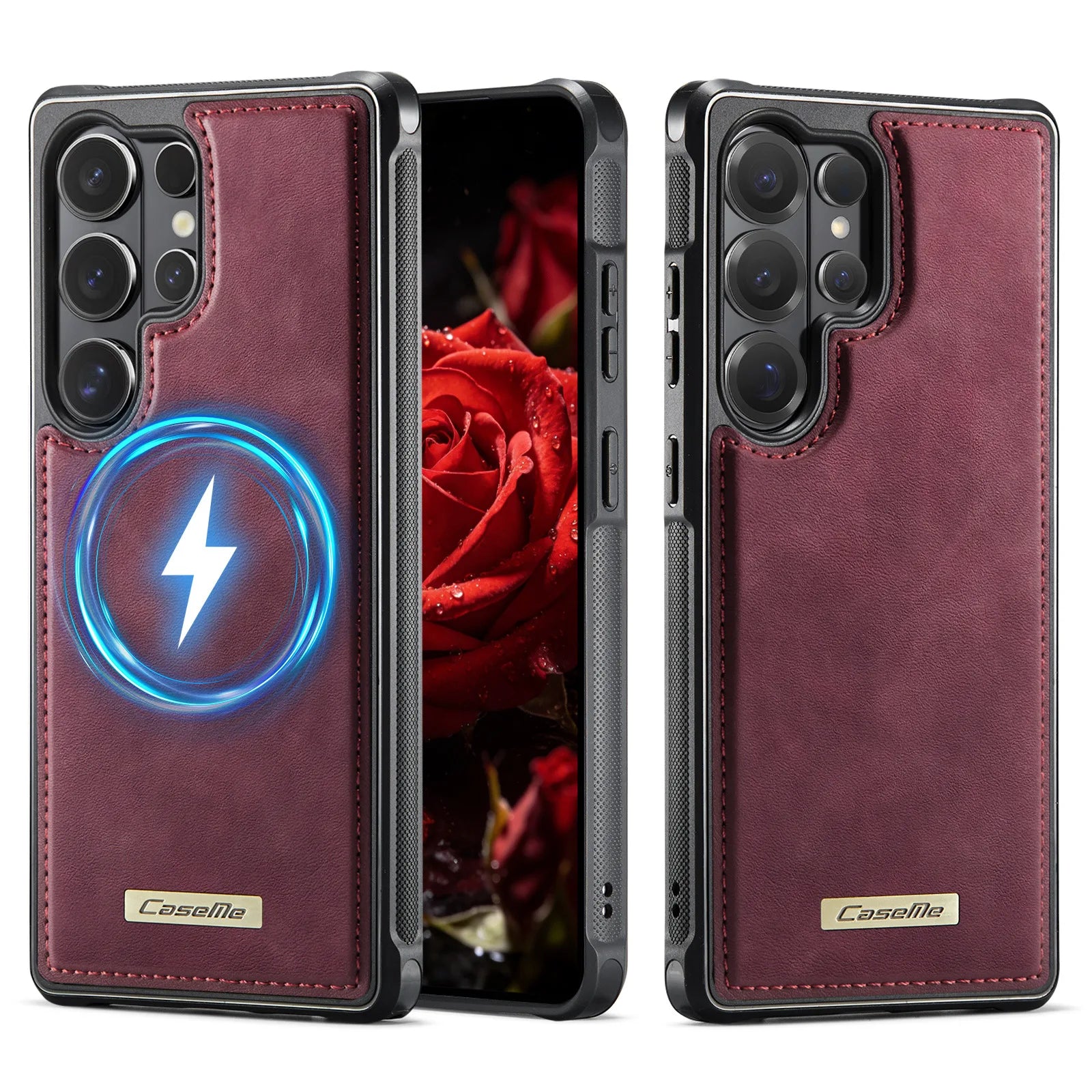 Samsung Galaxy S26 Series Magnetic Leather Phone Case