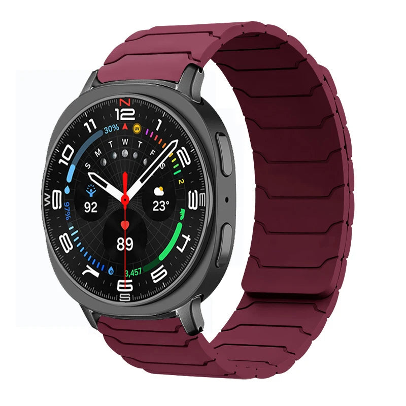 Sport Silicone Band with Magnetic Clasp for Samsung Galaxy Watch 8 / Galaxy Watch 8 Classic