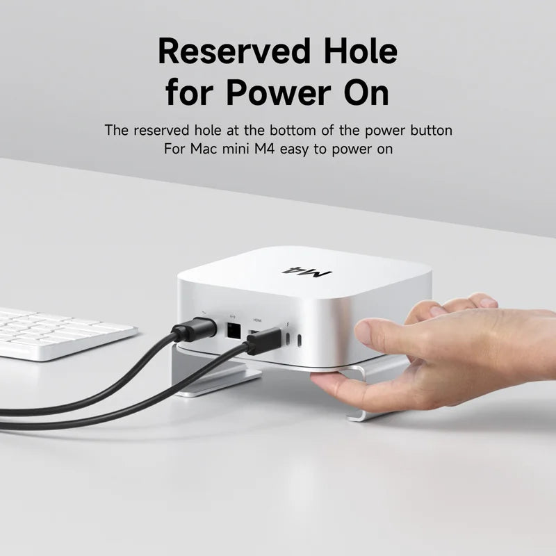 Aluminum Desktop Stand for Mac mini M4/M4 Pro (2024)