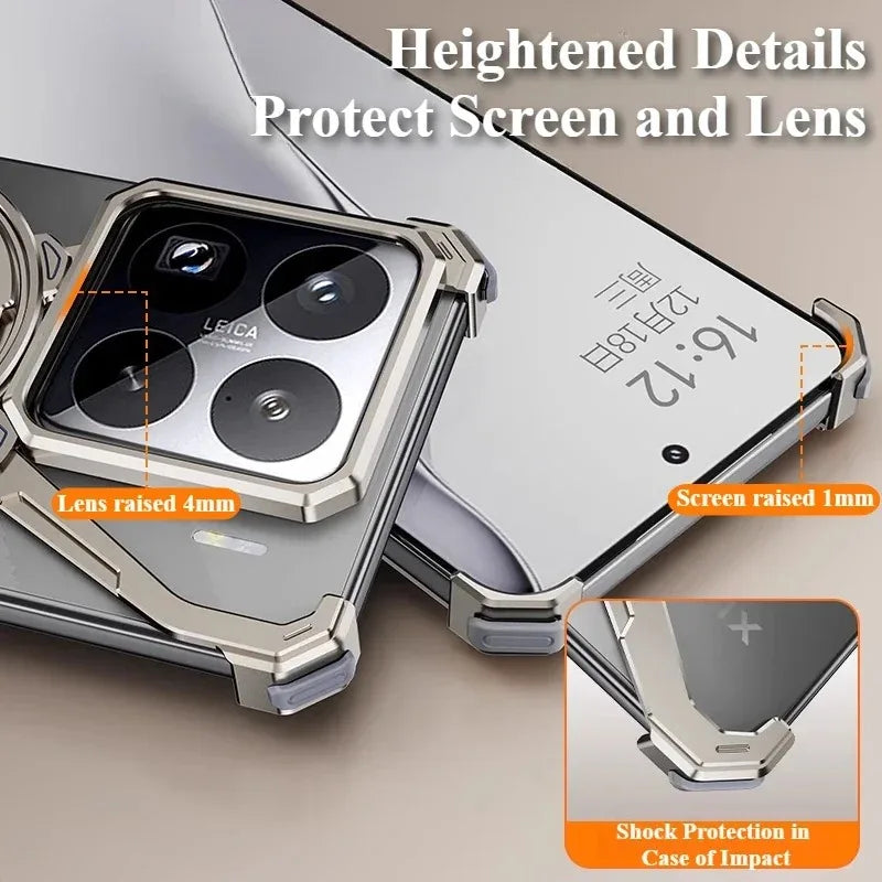 Xiaomi 15/15 Pro Magnetic Aluminum Alloy Frameless Case