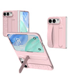 Soft-Touch Silicone Kickstand Case with Integrated Finger Ring Strap for iPhone Duo
