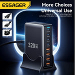 Essager 320W GaN 8-Port USB-C Charging Station