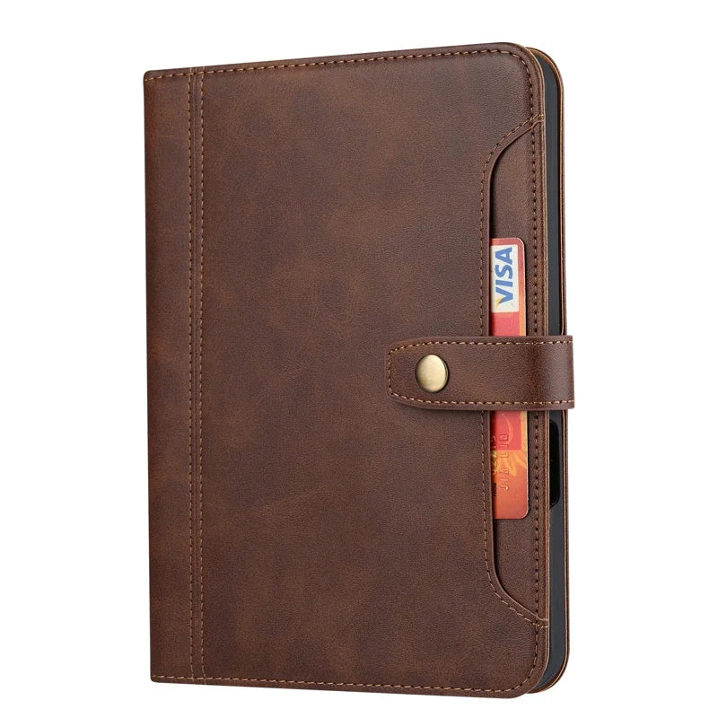 Leather Flip Kickstand Case with Card Slot for iPad Mini 7