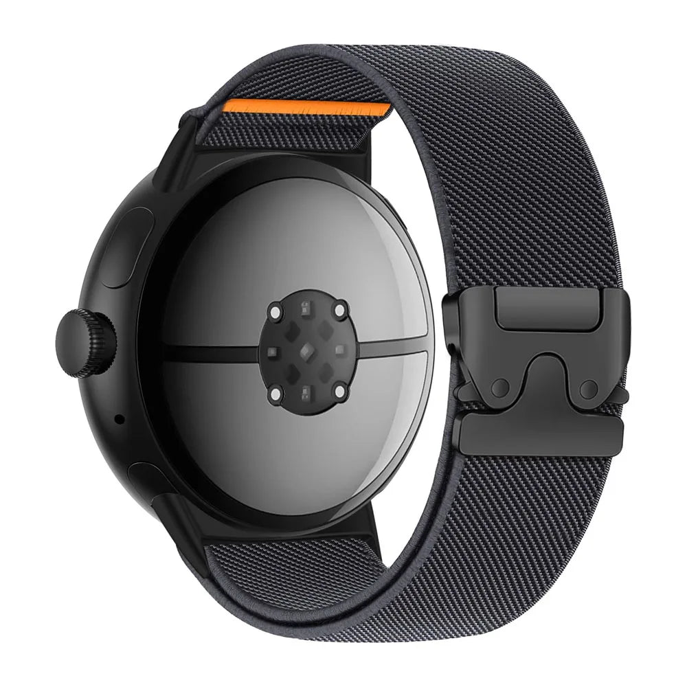 Parachute-Style Nylon Watch Band with Adjustment Teeth for Google Pixel Watch 3