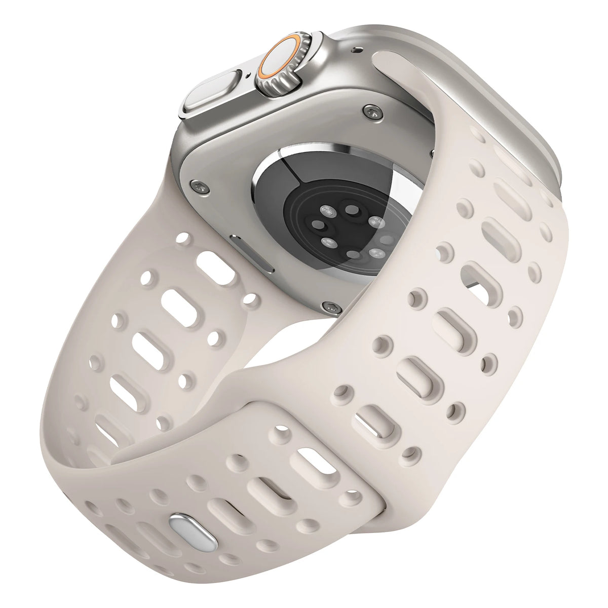 Perforated Silicone Sport Band with Ventilation Holes for Apple Watch