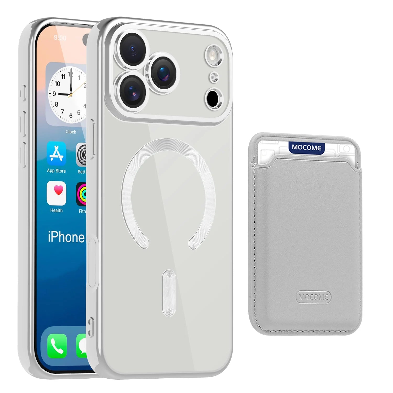 iPhone 17 Series Soft Electroplating MagSafe Case with Magnetic Wallet