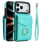 All-in-One Leather Flip Case with Ring & Slots for iPhone 17 Series