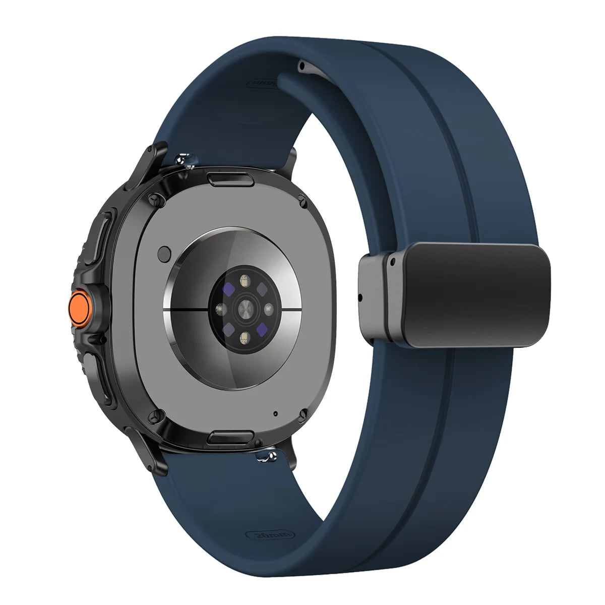 Silicone Magnetic Buckle Strap for Samsung Galaxy Watch 8 /  Galaxy Watch 8 Classic