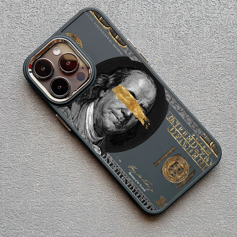 Dolar Bill Graphic Shockproof Soft Silicone Case for iPhone 15 Series