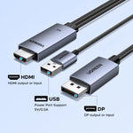 UGREEN DisplayPort to HDMI Bidirectional Cable Adapter