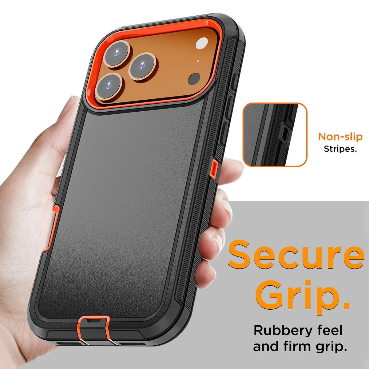 Shockproof Dual-Layer Bumper Case with Raised Edges for iPhone 18 Series