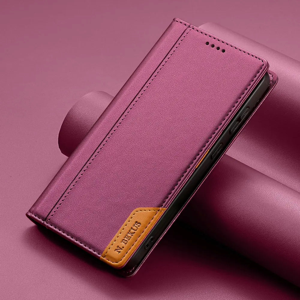 Luxury Leather Flip Wallet Case for Samsung Galaxy S26 Series