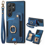 Samsung Galaxy S25 Series Wallet Case with Wrist Strap