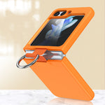 Samsung Galaxy Z Flip 6 Armor Case with Ring Holder and Matte Finish