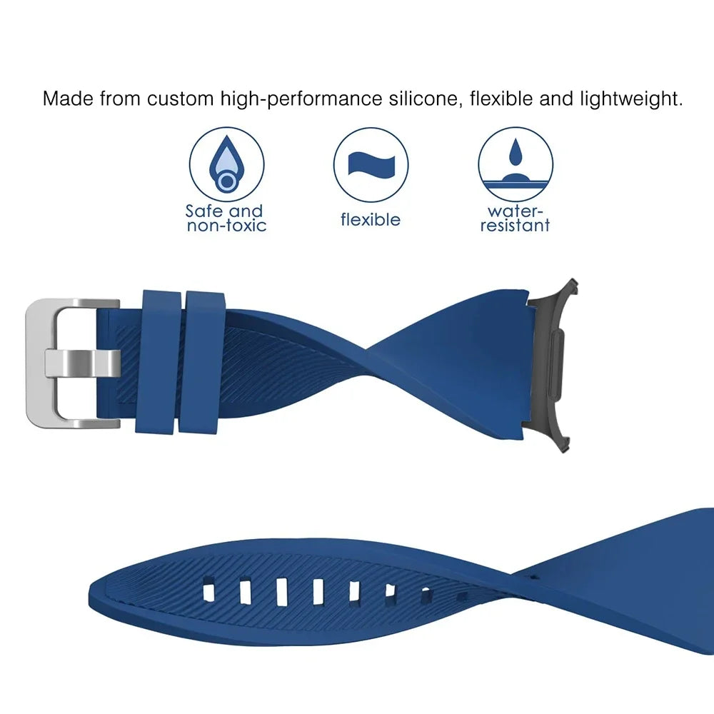 Stripe Textured Silicone Wristband for Samsung Galaxy Watch Ultra