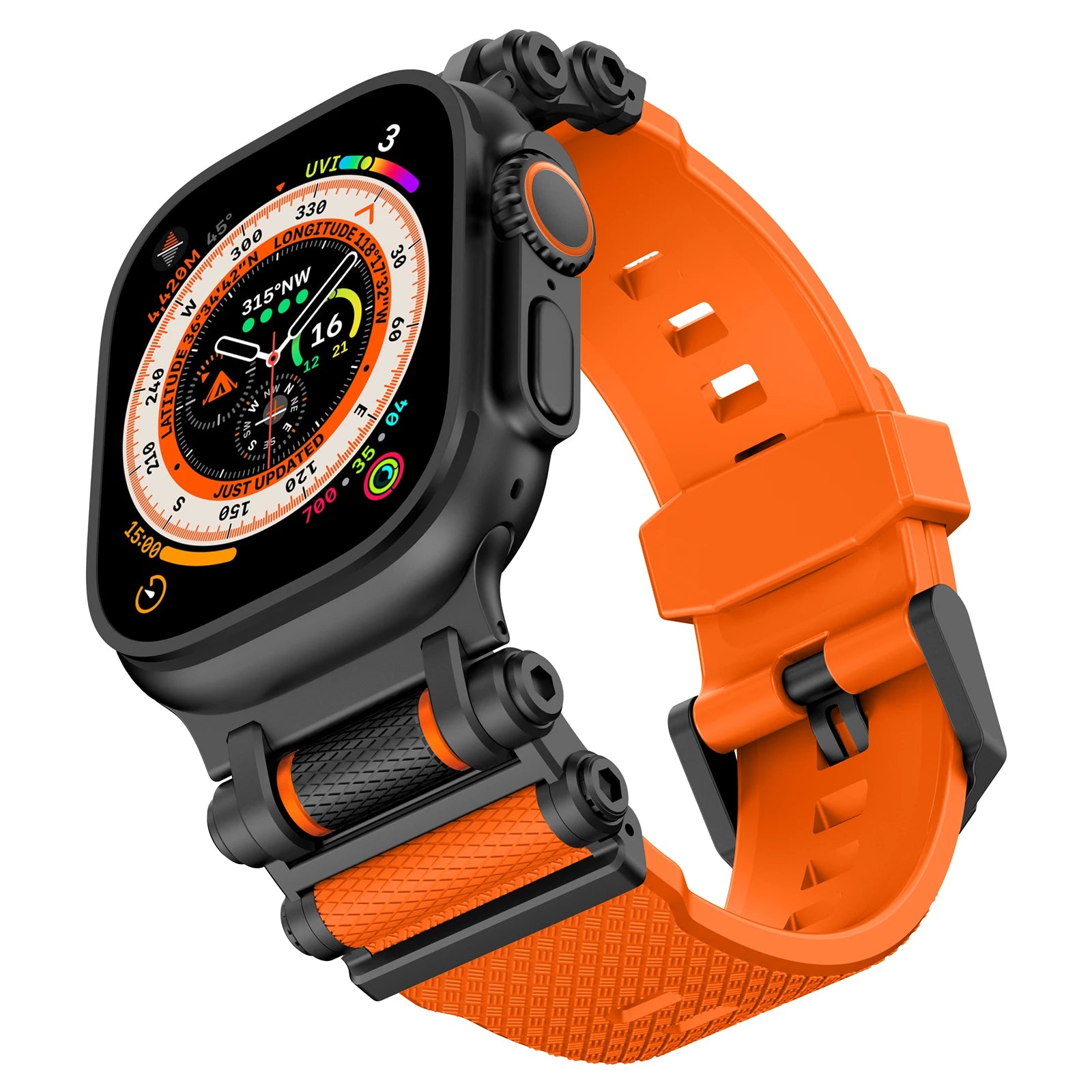 Tough Metal + Silicone Strap for Apple Watch