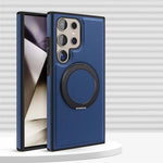 Samsung Galaxy S24 Series Leather Case with 360° Rotating Stand
