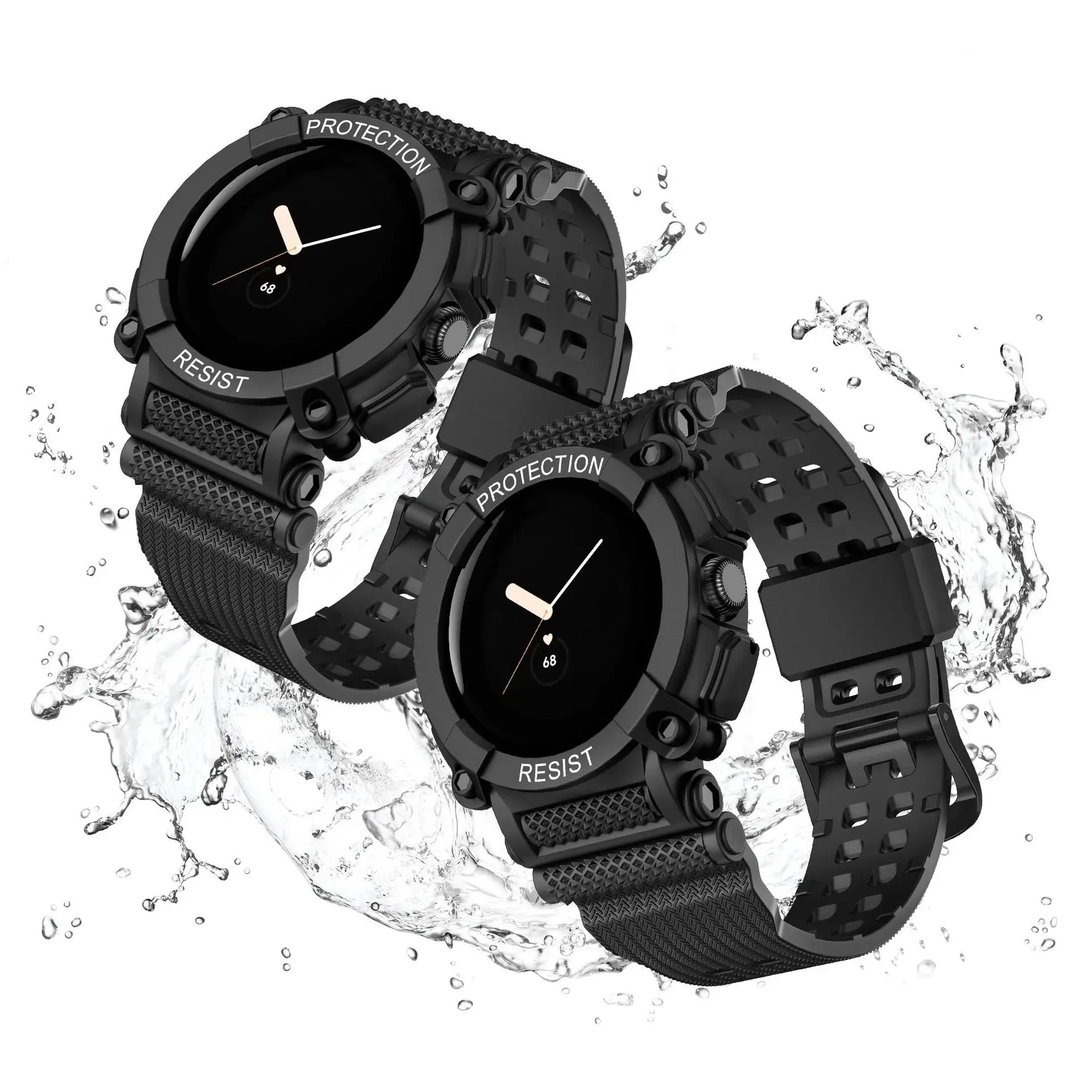 TPU Frame Shell Cover Protector Wristband for Google Pixel Watch 2