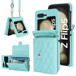 Stylish Leather Wallet Flip Case for Samsung Galaxy Z Flip 6