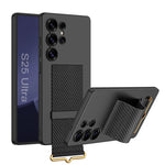 Shockproof Slim Case with Built-in Wristband for Samsung Galaxy S25 Ultra